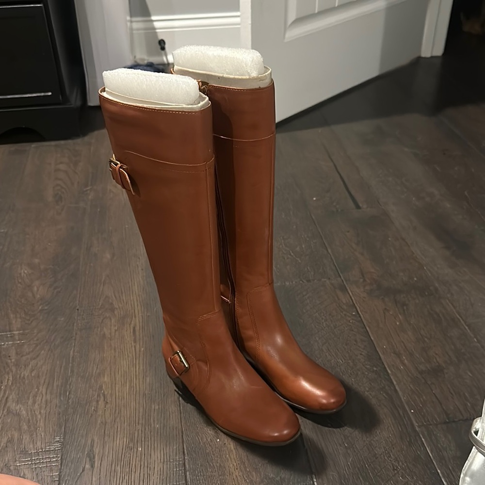 Nine West Brown Over the Knee Boots